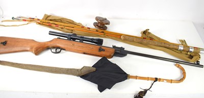 Lot 235 - A vintage West Lake air rifle together with a...