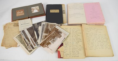 Lot 202 - A group of family handwritten cookbooks and a...