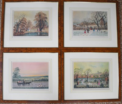 Lot 189 - Helen Bradley (20th century): the four seasons;...