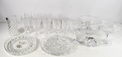 Lot 160 - A suite of Waterford Crystal glasses in the...