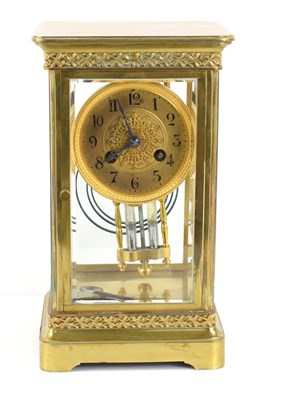 Lot 449 - An antique J.E Caldwell & Co mantle clock, the...