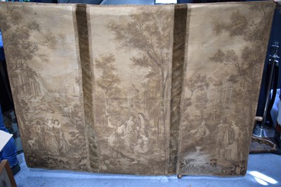 Lot 248 - A French petit point tapestry in three...