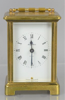 Lot 241 - A French Bayard eight-day brass carriage clock,...