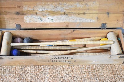 Lot 218 - A vintage Jaques of London croquet set, in the...