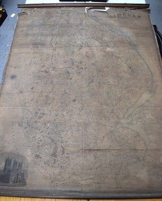 Lot 240 - A large Map of the County of Lincoln from an...