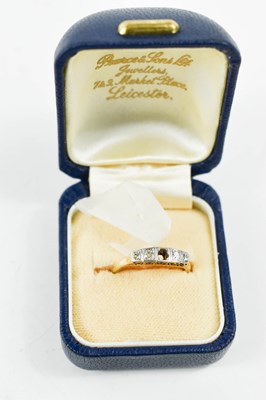 Lot 91 - An 18ct gold, platinum and diamond Art Deco...