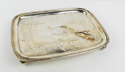 Lot 420 - An Irish George III silver teapot stand or...