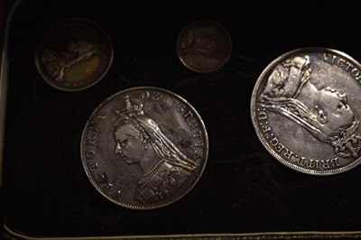 Lot 295 - An 1887 Queen Victoria Jubilee silver coin set...