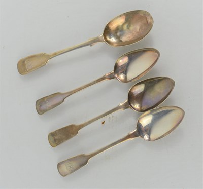 Lot 269 - Three Irish silver teaspoons, hallmarked...