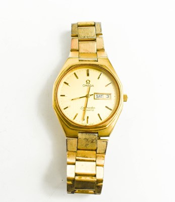 Lot 327 - A vintage gold plated Omega Seamaster...