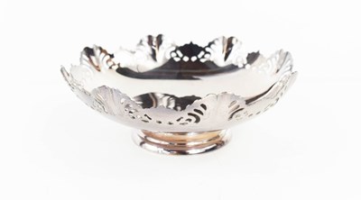 Lot 389 - A silver pedestal dish, with a shaped and...