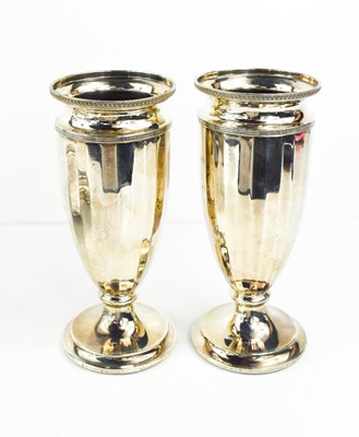 Lot 385 - A pair of silver vases, The Northern...