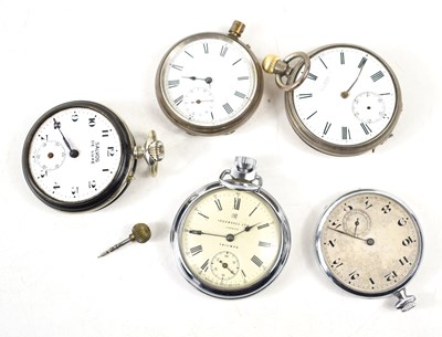 Lot 315 - A group of pocket watches to include two...