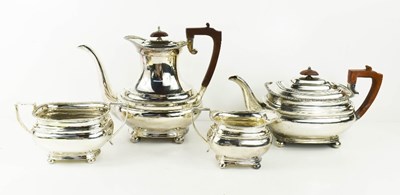 Lot 424 - A 19th century silver tea set, Sheffield 1967,...