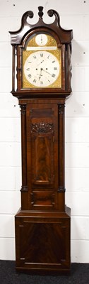 Lot 484 - A Scottish Georgian mahogany longcase clock by...