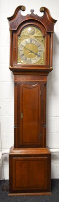 Lot 459 - A 19th century oak and mahogany cased longcase...