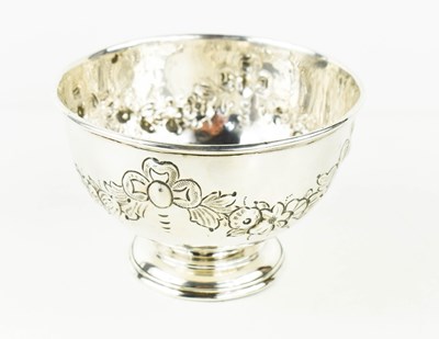 Lot 361 - A silver bowl embossed with floral garlands,...