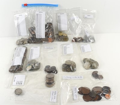 Lot 449 - A collection of GB and worldwide coinage, to...