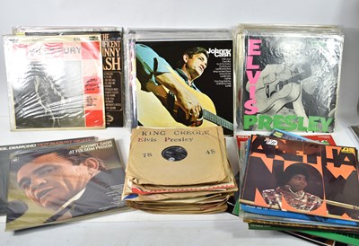 Lot 386 - A collection of 78rpm records and LPs to...