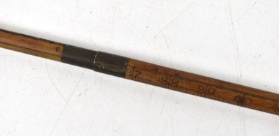 Lot 35 - A 19th century measuring stick in the form of...