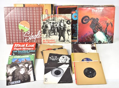 Lot 385 - A group of LPs and 7" singles to include Meat...