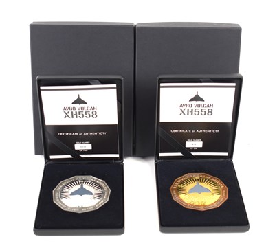 Lot 30 - Two Avro Vulcan commemorative medals, one...
