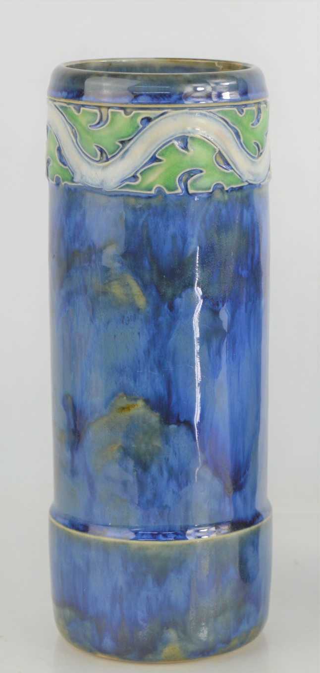 Lot 226 - A Royal Doulton vase of cylindrical form by...