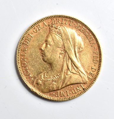 Lot 63 - A Queen Victoria full gold sovereign, veiled...