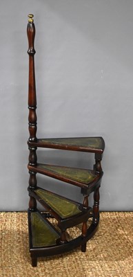 Lot 546 - A set of mahogany library steps in Regency...