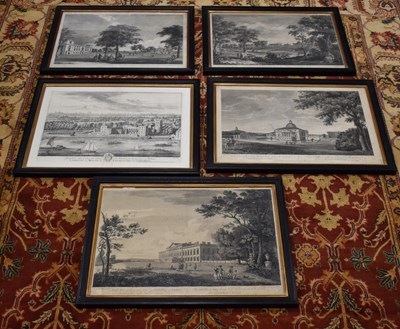 Lot 307 - Five 18th century black and white prints,...