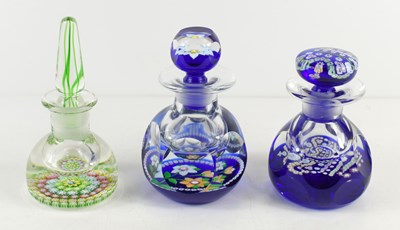 Lot 222 - Two Caithness of Scotland glass ink bottles:...