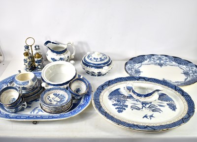 Lot 154 - A group of blue and white porcelain 19th...