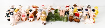 Lot 155 - A large group of ceramic 'Piggies', many with...