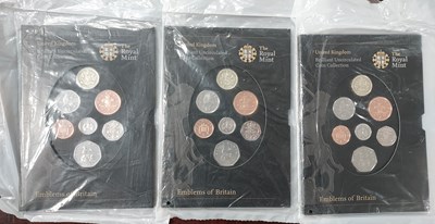Lot 65 - Three sets of The Royal Mint Brilliant...
