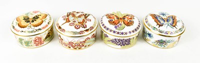 Lot 109 - Four Royal Crown Derby bone china Butterflies...