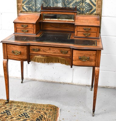 Lot 542 - An Edwardian lady's writing desk, with twin...