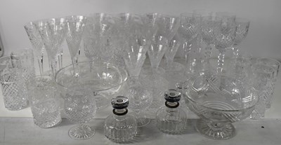 Lot 265 - A large suite of cut glasses, comprising a...