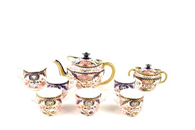 Lot 273 - A Royal Crown Derby Imari part tea service in...