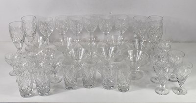 Lot 134 - A part suite of cut glass tablewares...