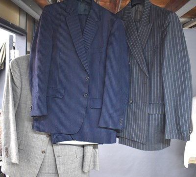 Lot 71 - Two vintage Aquascutum pinstripe suits...