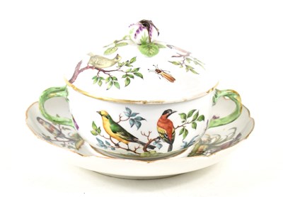 Lot 253 - A Meissen Augustus Rex tureen, cover and stand,...