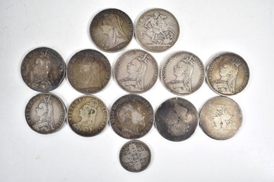 Lot 68 - A collection of silver coins comprising of...