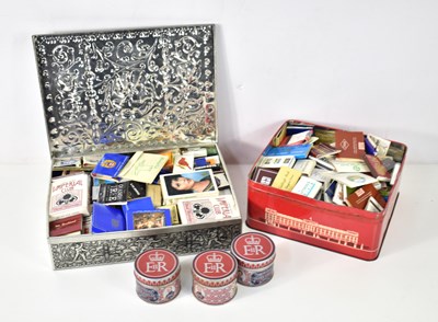 Lot 42 - A large collection of matchbooks, matches and...