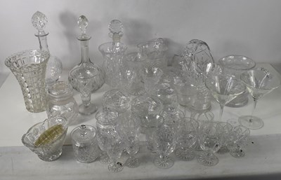 Lot 122 - A large collection of cut glass, including...