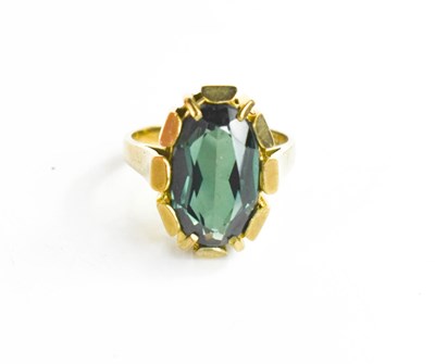 Lot 60 - An 18ct modernist style dress ring, set with a...