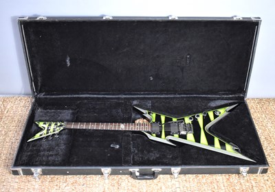 Lot 374 - A Dean Dime Razorback electric guitar in the...