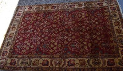 Lot 503 - A 20th century Chinese wool rug, hand woven...