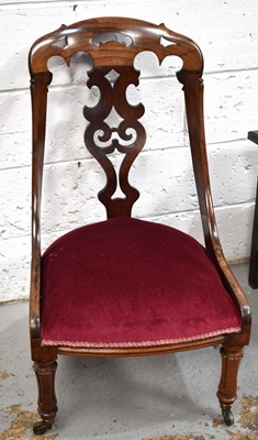 Lot 528 - A 19th century Victorian rosewood and mahogany...