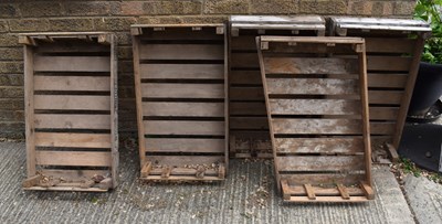 Lot 43 - A group of vintage wooden crates.