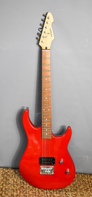 Lot 366 - A Peavey Raptor Junior Electric Guitar in red.